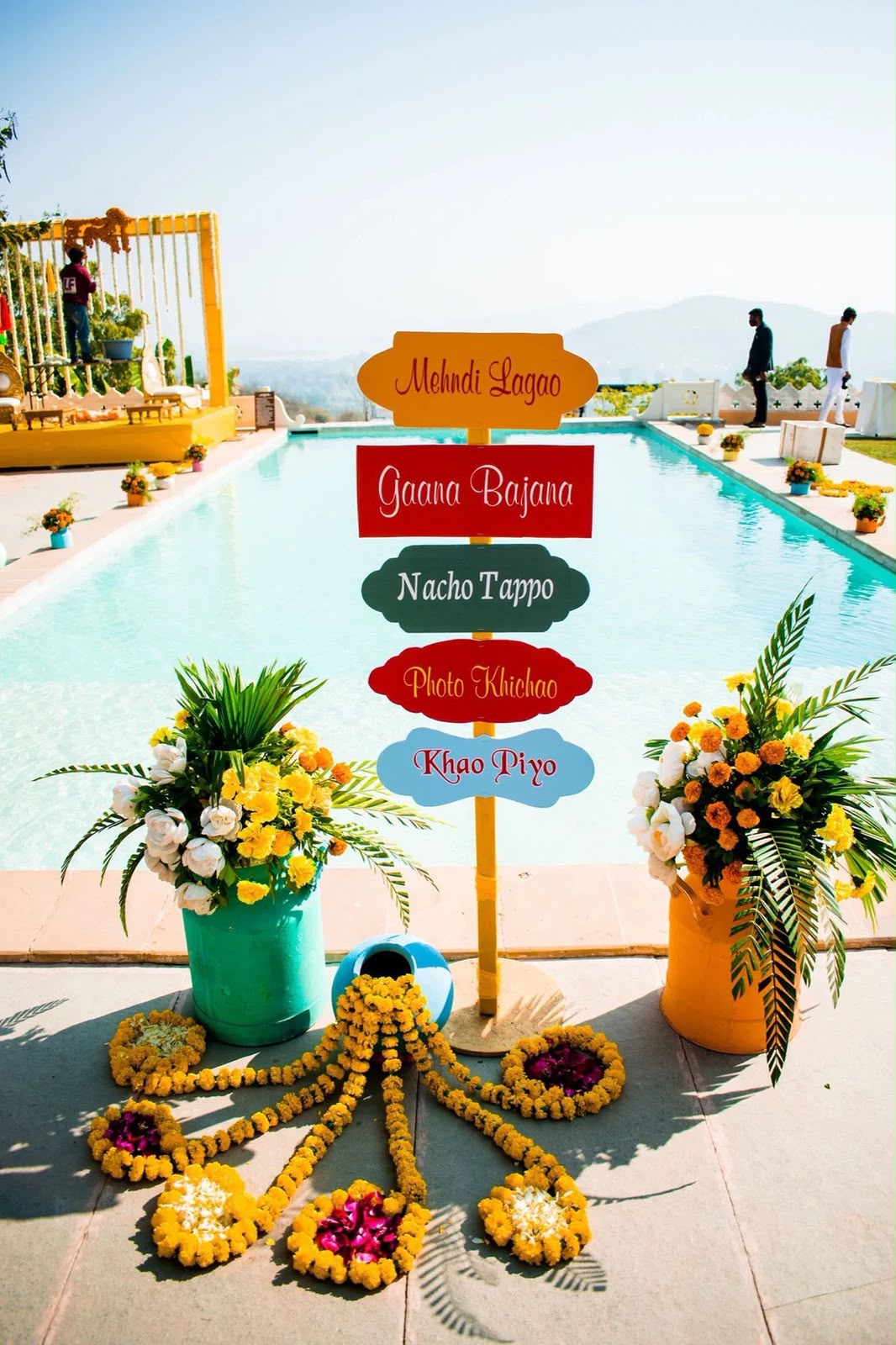 Festive mehndi signage